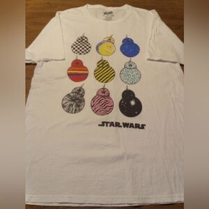 Star Wars BB-8 Droid Nine Expressions Of Variations Fifth Sun Large White TShirt